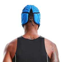 Rugby Helmet Headguard Soft Breathable Adjustable Ultralight Headgear Protective - Colorful - View 9