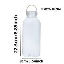1pc 1100/400 Ml Simple Water Bottle, Transparent Plastic Cup, Fashion Sports Water Bottle