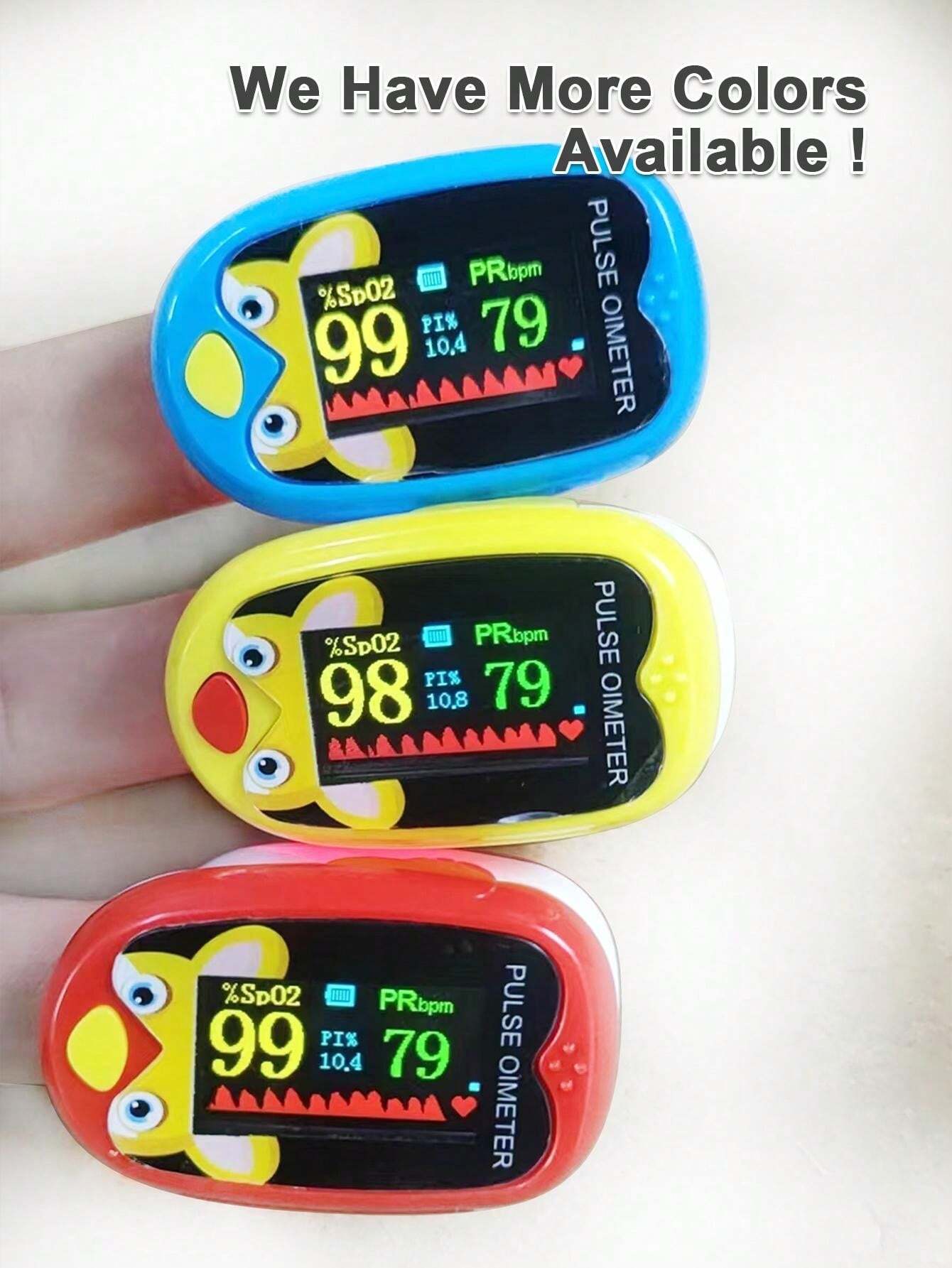 O2 Reader Home Target Red Cute Rechargeable Fingertip Pulse Oximeter Blood Oxygen Saturation ...