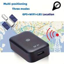 1入組小型gf-07汽車gps追踪器,適用於兒童/寵物/汽車 Gsm/gprs/gps追踪設備,實時追踪防盜防丟定位器sim短信定位器（不包括sim卡和迷你記憶卡） - 黑色 - 查看 8