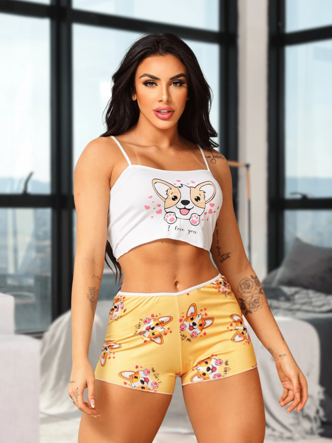 Women Pajama Sets - 彩色 - 查看 1