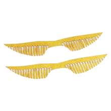 Alas de Snitch Doradas - 100 piezas de decoración de chocolate para fiestas de mago, adornos de chocolate para pasteles con puntos de pegamento para suministros, temática de mago - Dorado - Ver 9