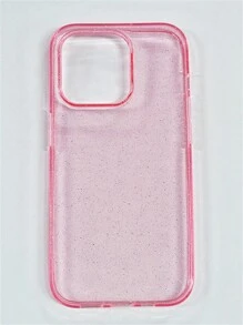 Apple Basic Phone Cases Clear Glitter Phone Case - Baby Pink - View 3