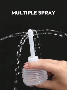 5 peças Banheira Descartável para Banho de Assento Feminino, 200ml, com Sprinkler de 8 Furos, Sistema de Limpeza de Banho de Assento Doméstico, Dispositivo de Limpeza e Enxágue para Higiene Feminina