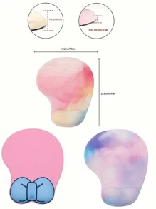 Color Block Simple And Creative Mouse Pad Silicone Wrist Pad 1 Desk Accessories Office Supplies Office Office Desk Accessories Mousepad Mouse Pad For Desk