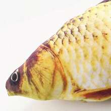 1入組貓薄荷魚玩具,仿真魚形有趣玩具,適用於貓的娛樂和放鬆