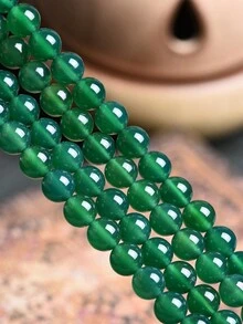 Fashionable Agate, Chalcedony, Jade & Crystal Beads In 6/8/10/12mm Sizes - Perfect Basic Material For Diy Jewelry Making Bracelets And Necklaces - Green - View 4