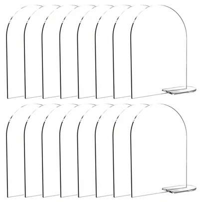10 Pcs Wedding Table Cards Reusable Acrylic Signs Number Digital Sign DIY Blank Chair Reserved Clip Centerpiece Decoration