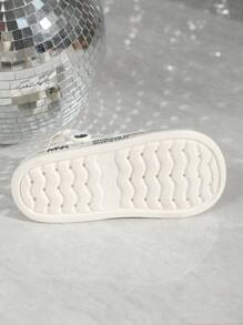 Women's Cartoon Cute Fashion Casual Summer Sandals, Outdoor/Indoor Non-Slip Holiday Beach Slippers - White - View 6