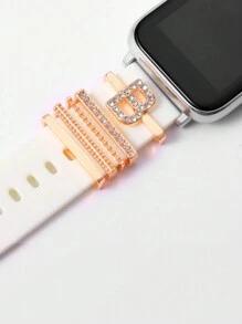 26pcs Alphabet Pattern Smart Watch Strap Compatible With Various Brands As A Gift For Students Returning To School