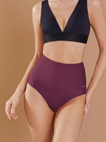 FINETOO 3 件套女士高腰无缝塑身内裤，小码 - 彩色 - 查看 4