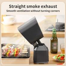 1pc Desktop Type Household Exhaust Hood With Adapter And 1pc Portable High Suction Power Kitchen Fume Extractor - EU C Type Plug(220-240V) - View 7