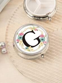 Valentinstag-themen Drucke! Tragbare 3-fach Tabletten-organisator Und Schmuckschatulle, Halten Sie Ihre Schätze Organisiert Und Geschützt Für Unterwegs, Taschen Oder Handtaschen Essentials, Medikamenten- Und Vitamin-manager, Perfekte Geschenkidee Für Valentinstag