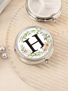 Valentinstag-themen Drucke! Tragbare 3-fach Tabletten-organisator Und Schmuckschatulle, Halten Sie Ihre Schätze Organisiert Und Geschützt Für Unterwegs, Taschen Oder Handtaschen Essentials, Medikamenten- Und Vitamin-manager, Perfekte Geschenkidee Für Valentinstag