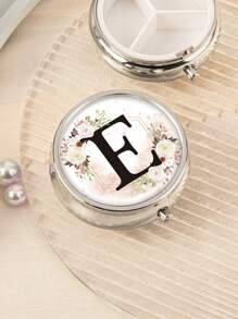 Valentinstag-themen Drucke! Tragbare 3-fach Tabletten-organisator Und Schmuckschatulle, Halten Sie Ihre Schätze Organisiert Und Geschützt Für Unterwegs, Taschen Oder Handtaschen Essentials, Medikamenten- Und Vitamin-manager, Perfekte Geschenkidee Für Valentinstag