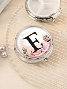 Valentinstag-themen Drucke! Tragbare 3-fach Tabletten-organisator Und Schmuckschatulle, Halten Sie Ihre Schätze Organisiert Und Geschützt Für Unterwegs, Taschen Oder Handtaschen Essentials, Medikamenten- Und Vitamin-manager, Perfekte Geschenkidee Für Valentinstag