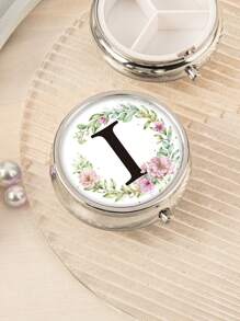 Valentinstag-themen Drucke! Tragbare 3-fach Tabletten-organisator Und Schmuckschatulle, Halten Sie Ihre Schätze Organisiert Und Geschützt Für Unterwegs, Taschen Oder Handtaschen Essentials, Medikamenten- Und Vitamin-manager, Perfekte Geschenkidee Für Valentinstag