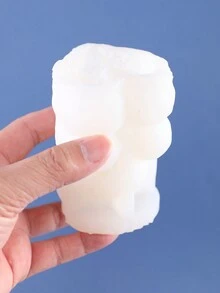 1入組玫瑰兔子造型diy矽蠟燭模,適合情人節、復活節、七夕節、生日和家居裝飾使用。2入裝更划算。 - 白色 - 查看 9