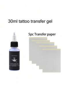 1 Piece 30ml  Transfer Paper Transfer Kit, Professional Tattoo Transfer Cream And Tattoo Transfer Paper - Apricot - View 3