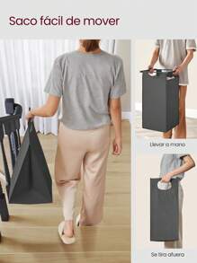 VASAGLE Laundry Baskets - Grey - View 8