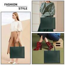 Laptop Tote Bag For Women,Laptop Bag 15.6 Inch Work Bag Briefcase Business Office Bag Computer Tote Bag Handbags Valentine'S Day - Dark Green - View 7
