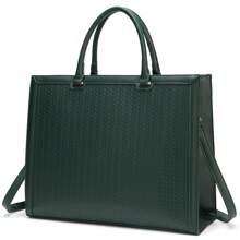 Laptop Tote Bag For Women,Laptop Bag 15.6 Inch Work Bag Briefcase Business Office Bag Computer Tote Bag Handbags Valentine'S Day - Dark Green - View 1