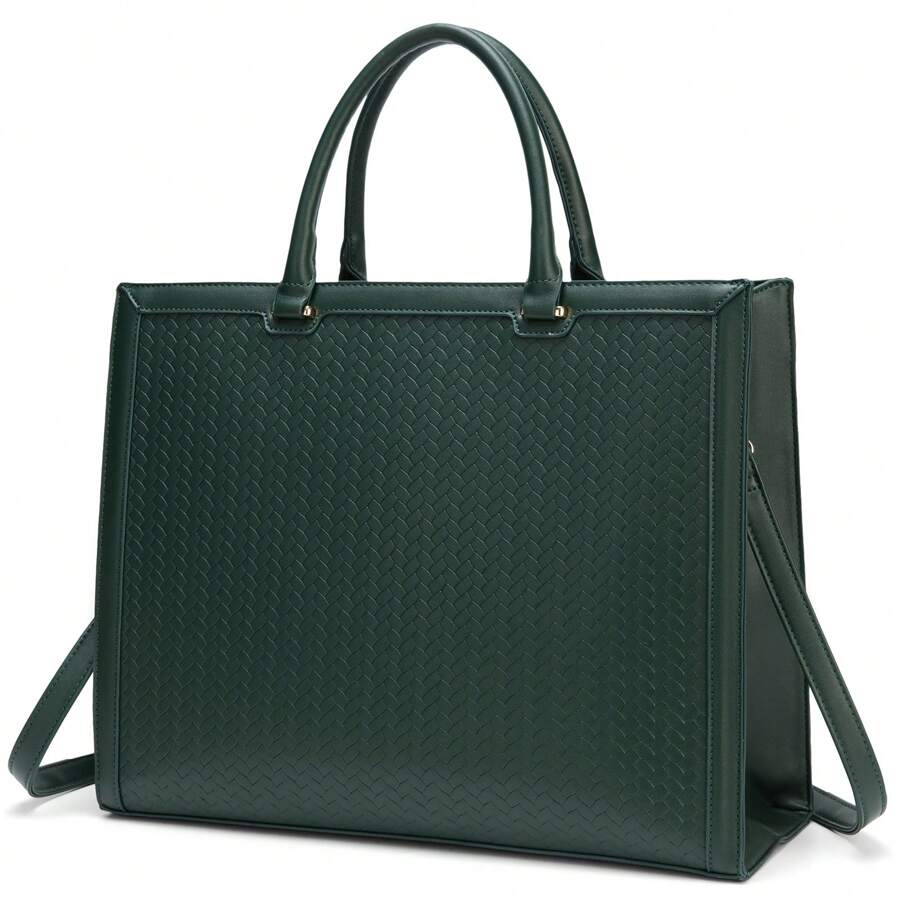 Laptop Tote Bag For Women,Laptop Bag 15.6 Inch Work Bag Briefcase Business Office Bag Computer Tote Bag Handbags Valentine'S Day - Dark Green - View 1