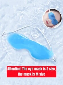 1pc PVC Eye Cover, Minimalist Blue Sleep Mask For Bedroom For Summer And For Outdoor,Sport,Travel,Kitchen,Bedroom,School,Office,And For Woman,Man,Children,Adult