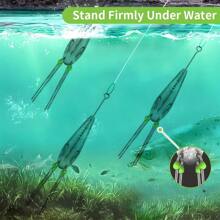 1 Stück Angelgerät Set: Künstlicher Satellit Erweiterungskarte Ball, Langer Schwanz Angelgewicht, Salzwasser Surf Casting Sinken, Ozean Boden Sand Spinne Sinken