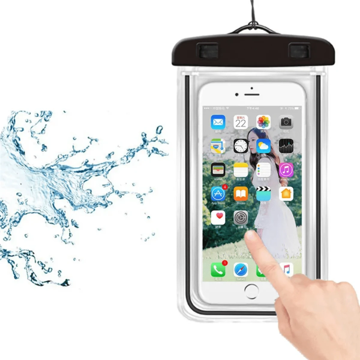 Cell Phone Waterproof Bags - màu đen - Xem 1