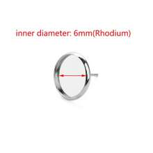 4 Thép Không Gỉ Mạ Vàng Bông Tai Bông Cài Đặt Cho Cabochon Căn Cứ Tự Làm Trang Sức Làm Cho Những Phát Hiện - Vàng - Xem 16