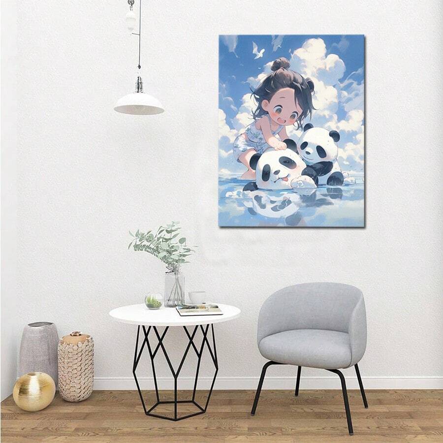 Paint By Numbers For Adults Girls E And Pandas Painting By Number Kits