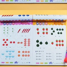 Christmas Decoration 1pc Kids' Educational Handwriting Practice Book, 80 Pages/Book, For Learning Addition And Subtraction, Math And Chinese Character Strokes, Become A Math Genius, Includes Math And Handwriting Practice, Notebook (Contains Chinese Characters, But Does Not Affect Normal Use, Cover Randomly Provided)Office, School, Drawing,Student,Markers,Stationery,Boys,Girls,School Supplies,Back To School
