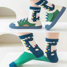 5 双加厚儿童袜子 适合 4 季春夏秋冬 - 长筒婴儿保暖袜 男童女童 - 彩色 - 查看 3