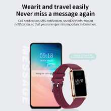 LIGE 智能手表，具备心率/血氧/血压/睡眠监测、健身追踪、运动模式、计步器、卡路里计数器、活动追踪、健康监测、IP67防水、来电和信息通知功能 - 紫色 - 查看 3