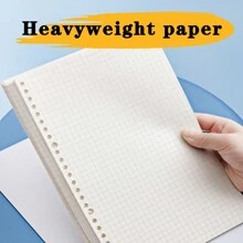 1 Peça, Com Linhas/quadriculado, 200 Páginas, Refil Portátil Destacável Para Caderno, Diário E Organização De Materiais De Escritório E Papelaria, Adequado Para Estudantes