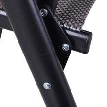 Outsunny Conjunto de 2 Sillas Plegables para Exterior Con Reposabrazos Sillas para Balcones Jardín Terraza Metal Texteline Carga 100kg 58x64x94 cm