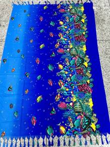 Women Cover Ups - Royal Blue - View 2