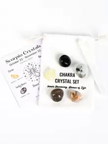 1 Set Conjunto De Regalo De Cristales De Constelaciones, Cristales Curativos De Signos Del Zodiaco Piedras De Nacimiento, Regalos De Piedras Curativas De La Astrología
