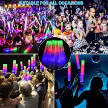 20-100 PCS LED Foam Sticks Flashing MultiColor Glow In Dark Light Up Party Concert - Multicolor - View 8