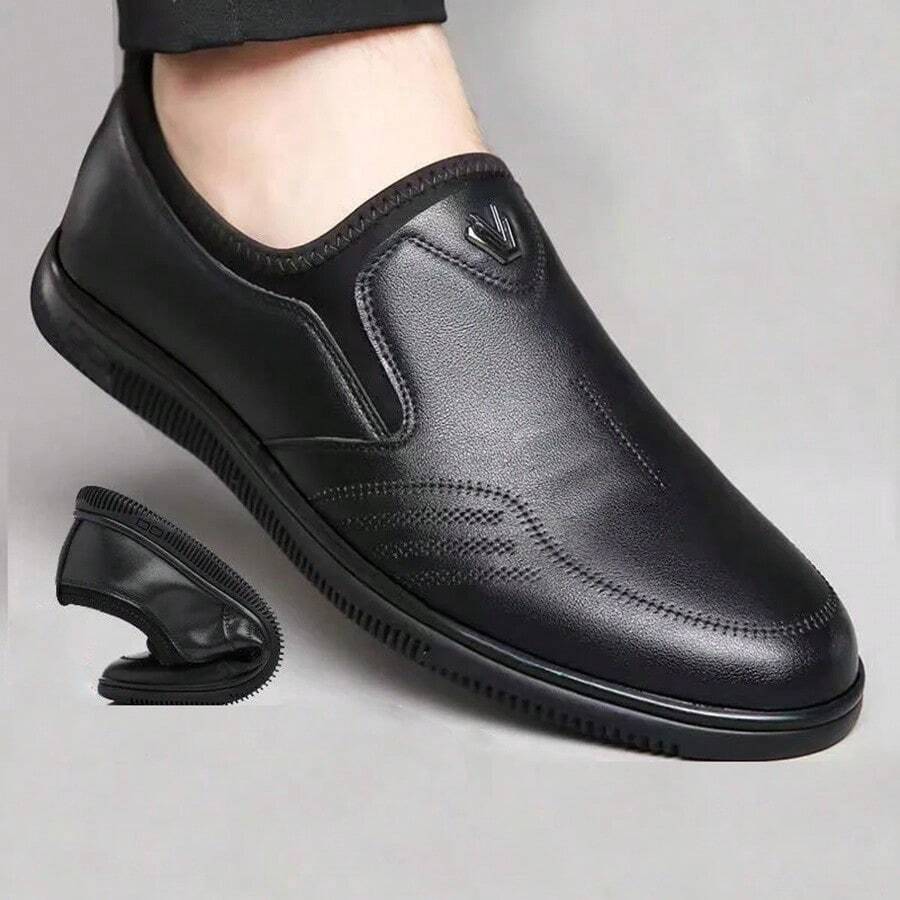 Nam Giày lười Cổ thấp Giải trí Giày dép - màu đen - Xem 1