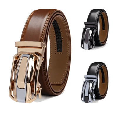  1pc DOOPAI Men's Automatic Adjustable Belt, Casual Fashion Genuine Leather Black/Brown Belt, Men's Waist Belt With Gift Box, Max Waist 48 Inches/135cm Adjustable, Perfect Gift Set For Summer, Autumn, Halloween, Autumn/Winter, Suitable For Teenagers, Young Men, Casual, Outdoor, Sports, Vacation, Graduation Gift, Birthday Gift, Daily Wear