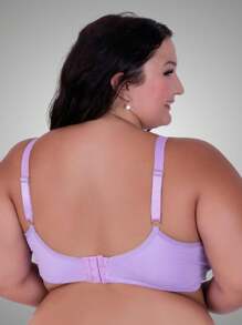 Plus Size Bras & Bralettes - Lilac Purple - View 2