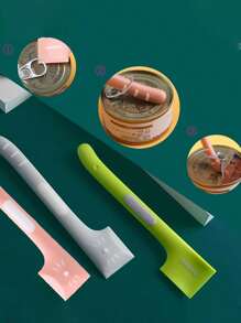 1入寵物湯匙,用於混合和餵食濕食,帶有長柄和開罐器,適用於小型犬和貓,可為寵物提供食物補給 - 灰色 - 查看 6