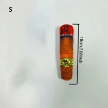 1入組雪茄造型寵物玩具,具逼真手感和耐用材質,可供狗狗咀嚼和磨牙 - 彩色 - 查看 2