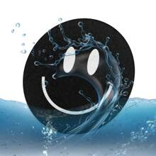 2入組快樂微笑臉吸水汽車杯墊 - 汽車內飾配件,適用於女性和男性,汽車車輛和家用桌面杯墊 - 黑色 - 查看 6