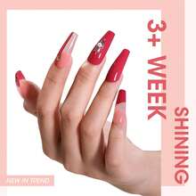 Perfect Summer 8ml 吉利亮光凝膠指甲油 粉紅色/紅色/紫色 浸泡式 超聲波除彩 指甲藝術設計 女性禮物 - 珊瑚粉 - 查看 6