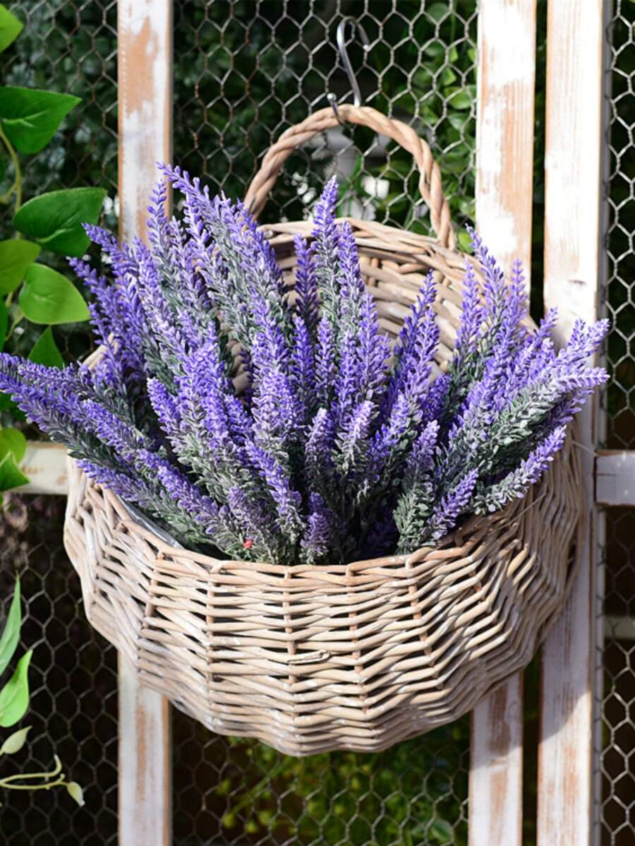 1 chiếc giỏ treo trang trí dệt thủ công dùng để treo tường, trang trí cây cảnh trong nhà, trang trí nhà cửa, trang trí phòng, trang trí tường - Xám - Xem 1