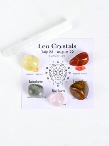 1 Set Conjunto De Regalo De Cristales De Constelaciones, Cristales Curativos De Signos Del Zodiaco Piedras De Nacimiento, Regalos De Piedras Curativas De La Astrología