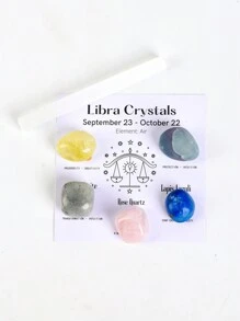 1 Set Conjunto De Regalo De Cristales De Constelaciones, Cristales Curativos De Signos Del Zodiaco Piedras De Nacimiento, Regalos De Piedras Curativas De La Astrología